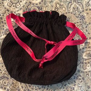 New Elegant Black and Pink Lancôme Women's Cosmetic Bag